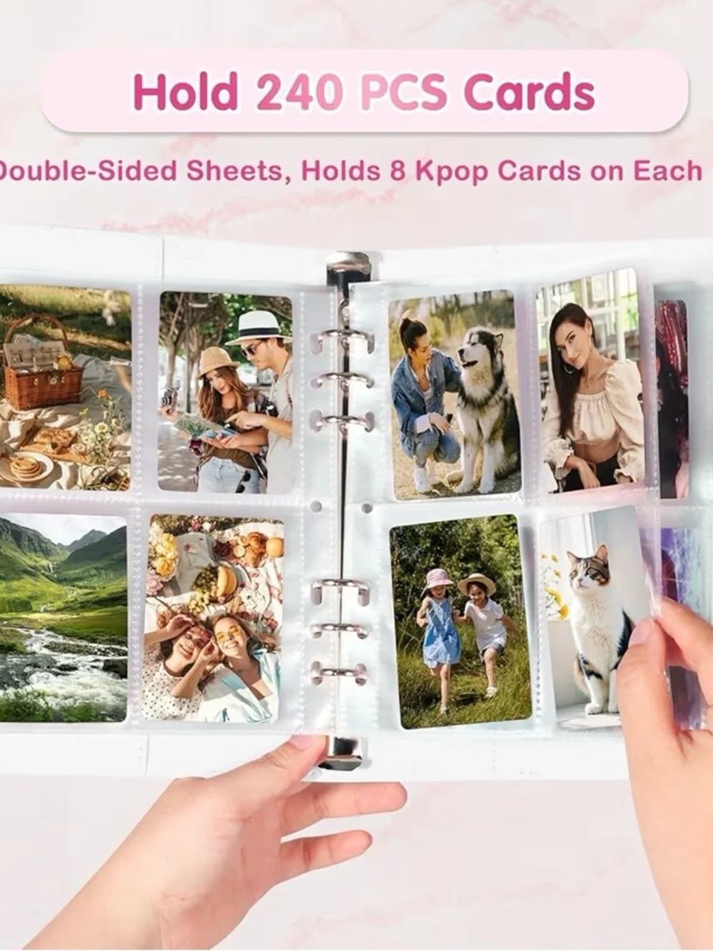 A5 Kpop Photocard White Binder